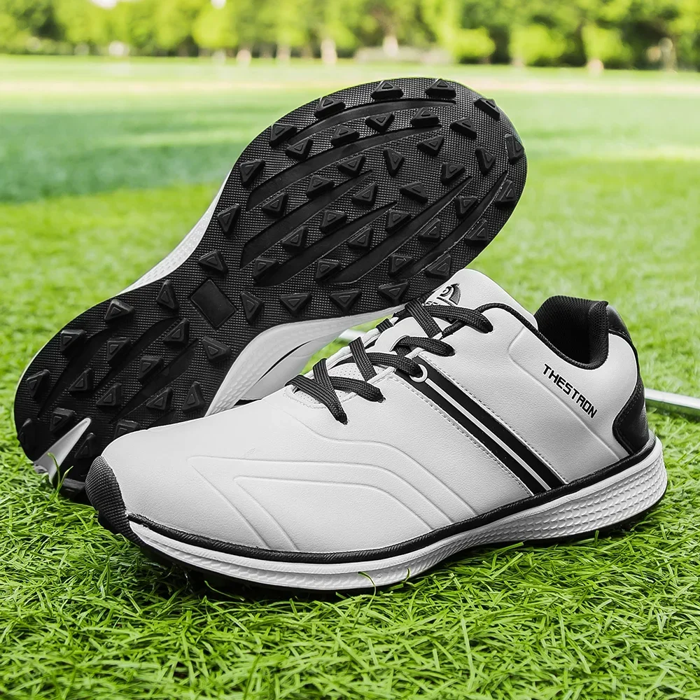 

New Golf Shoes Men Waterproof Golf Sneakers Non-Slip Walking Golf Footwears Spikes Sports Shoes