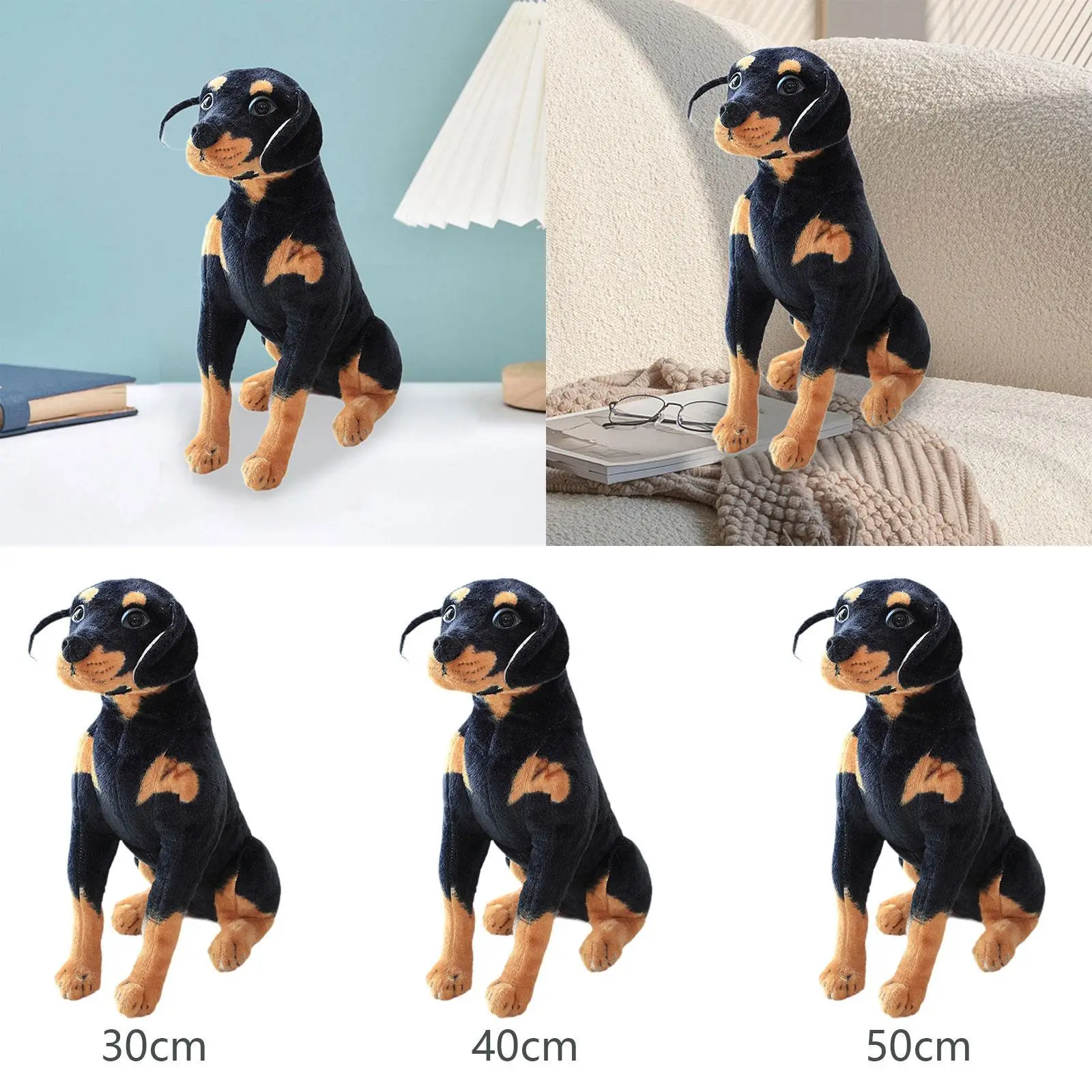 

Игрушка-симулятор собаки, модель собаки, стоящая, реалистичная для дня рождения, дома, Рождества