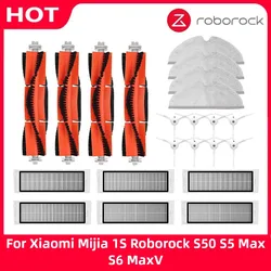 Accessoires purs pour Xiaomi 1 1S Roborock S5 S6 MAX S6, pièces d'aspirateur, filtre HEPA, tissu de vadrouille lavable, brosse principale et brosse latérale