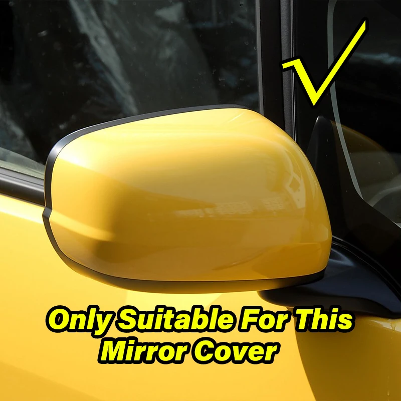 Pair For Honda Fit Jazz 2009-2013 Car Rearview Side Mirror Cover Wing Cap Exterior Door Rear View Case Trim Not Siganl Light