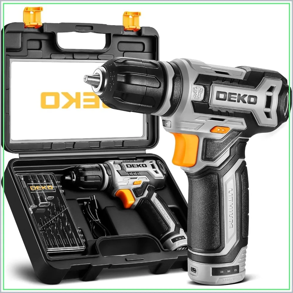 

12V Cordless Drill Set with 13Pcs Accessories, 800RPM Power Drill for DIY Home Maintenance