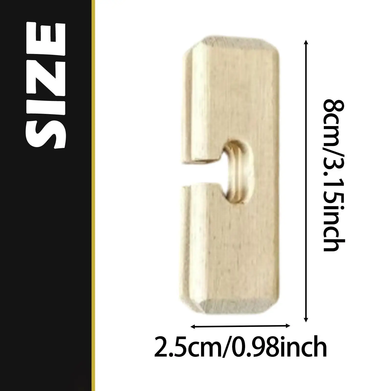Wood Light Cord Adjuster Cable Lock Hook Rustic Cord Shortener for Dining Room Pendant Lights