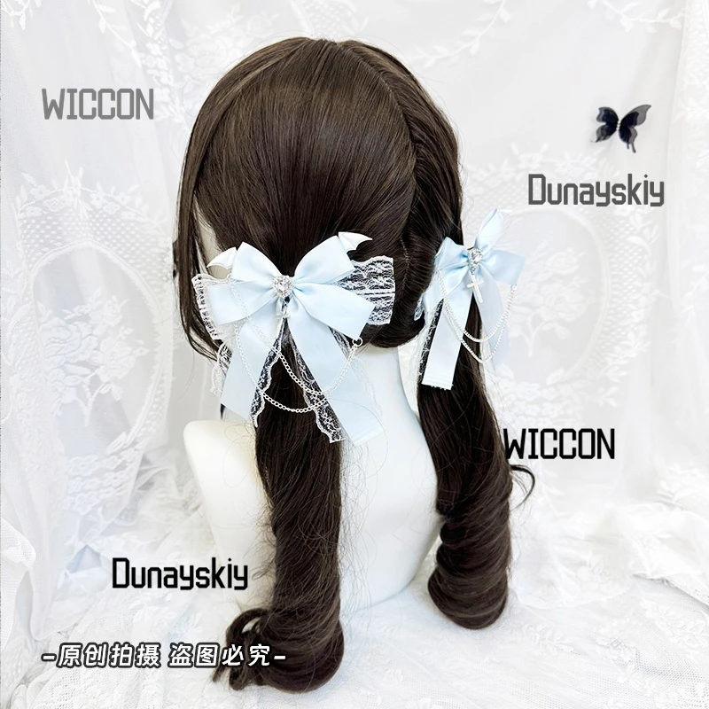 Jirai Kei Bow Production Lolita Lace Sweet Cool Subculture Headwear Cross Love Cosplay Props Kawaii Halloween Christmas view 4