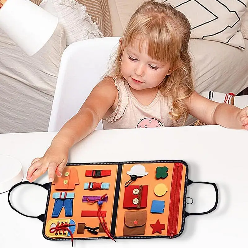 Dress Learning Boards Car & Airplane Activities Basic Life Skills Coards Educational Sensory Toys Montessori Sensory Boards Book