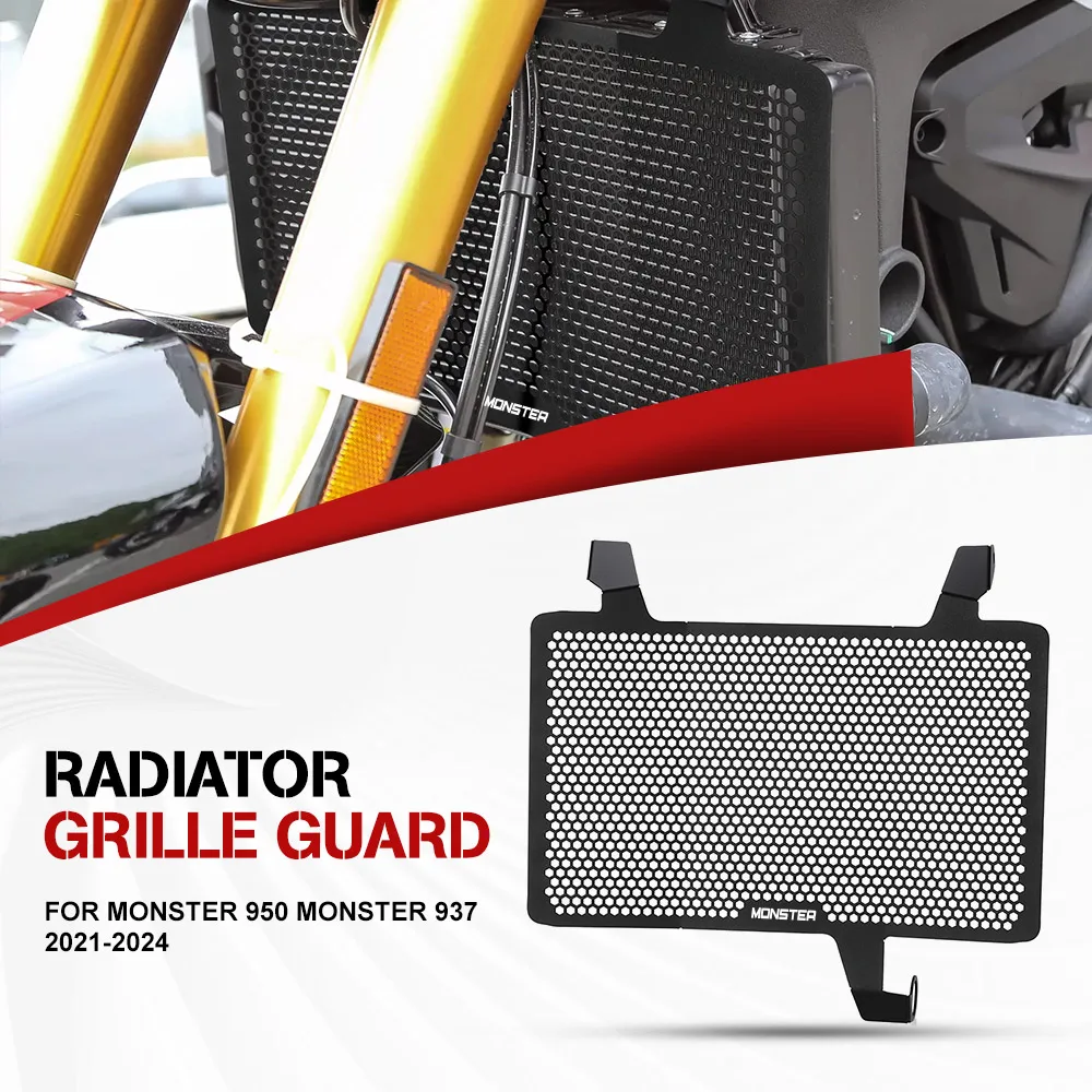 

2025 Monster 937 950 Motorcycles Accessories Radiator Guard Grille Cover Protector For Ducati Monster 950 Monster 937 2021-2024