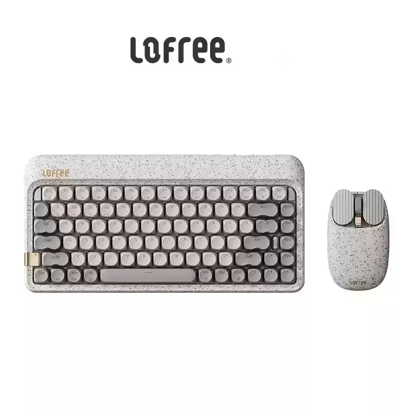 Lofree dual-mode keyboard mouse set DPI up to 3600 wireless bluetooth mechanical hot swap Fast charging and long battery life