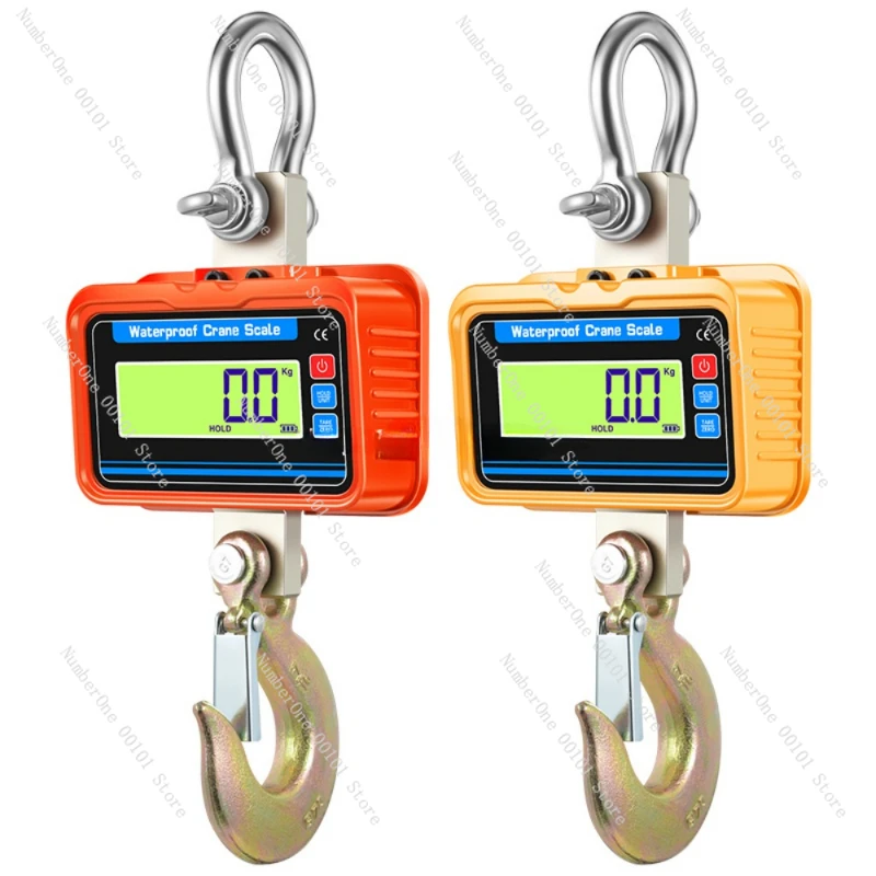 

LCD Screen Electronic Hoist Scale 3000kg Waterproof Remote Control Heavy Alloy Steel Hook