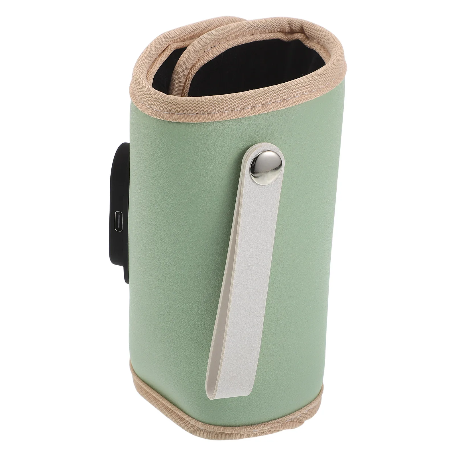 Scaldabiberon in Pelle PU con USB, Custodia Riscaldante per Biberon con Controllo della Temperatura e Display Digitale