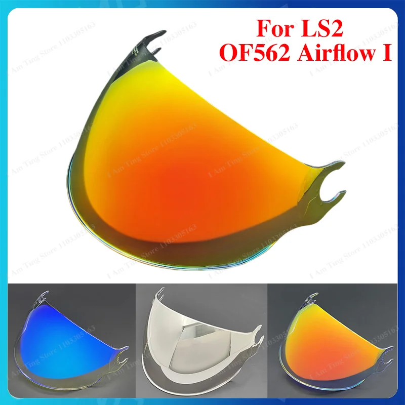 Motorcycle Helmet Visor Lens For LS2 OF562 Airflow I Replace Anti-UV Anti-Scratch Dustproof Windshield Helmets Accessories