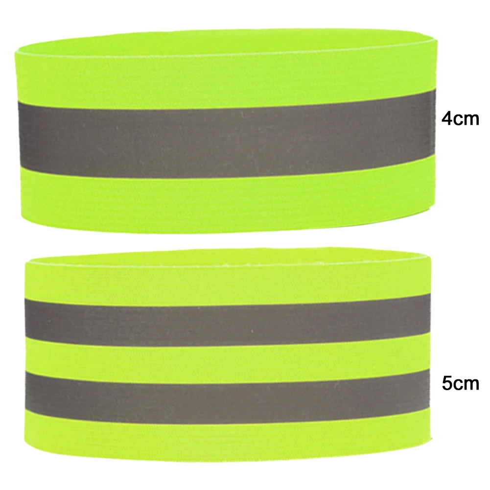 Arm Wrist Ankle Leg Bands High Visibility Reflective Tape Straps Safety Reflective Straps for Night Walking Cycling Running