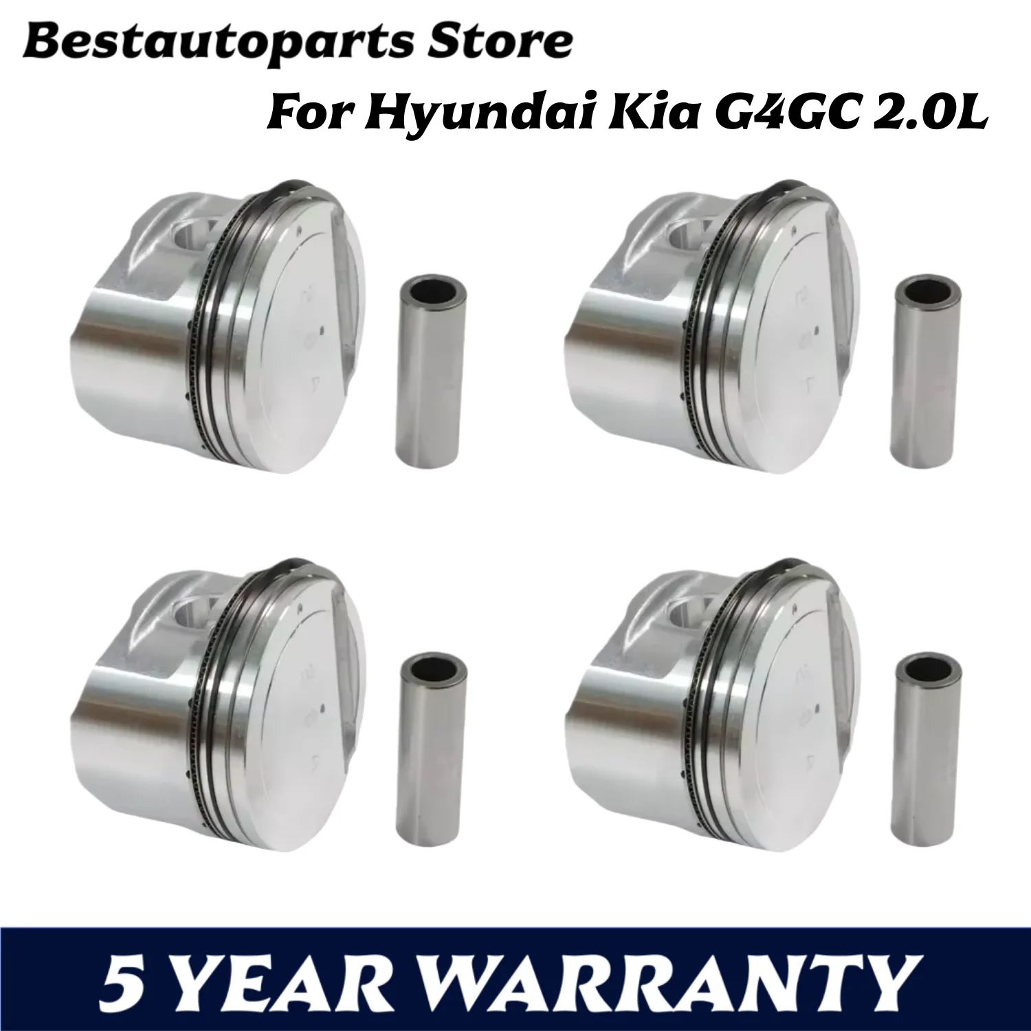 

G4GC AUTO ENGINE PART Piston & Rings Kit Set For Hyundai Elantra Kia Soul Tucson 2.0L 2.0 L T GAS L4 DOHC 23410-23710 2000-2012