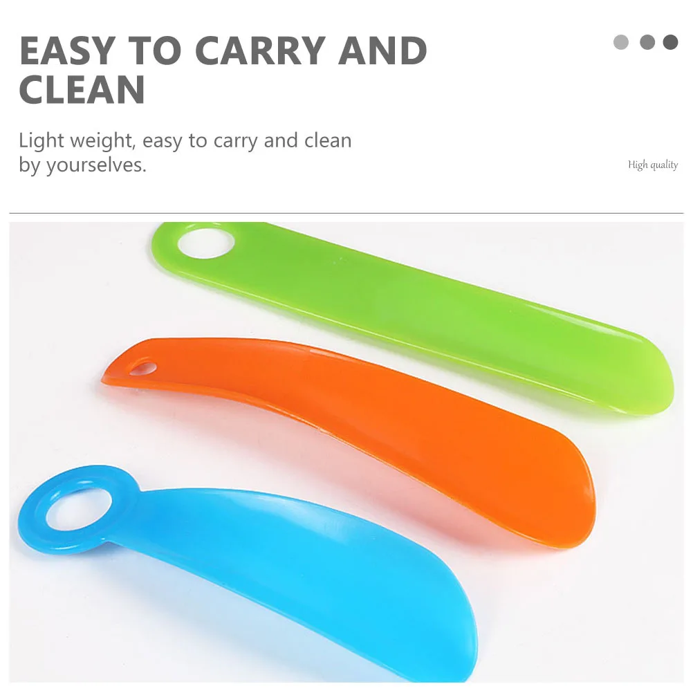 

10Pcs PP Shoehorns Lightweight Durable Shoe Horn Set for Household Travel Creations Shoe Supplies Hung Shoehorns