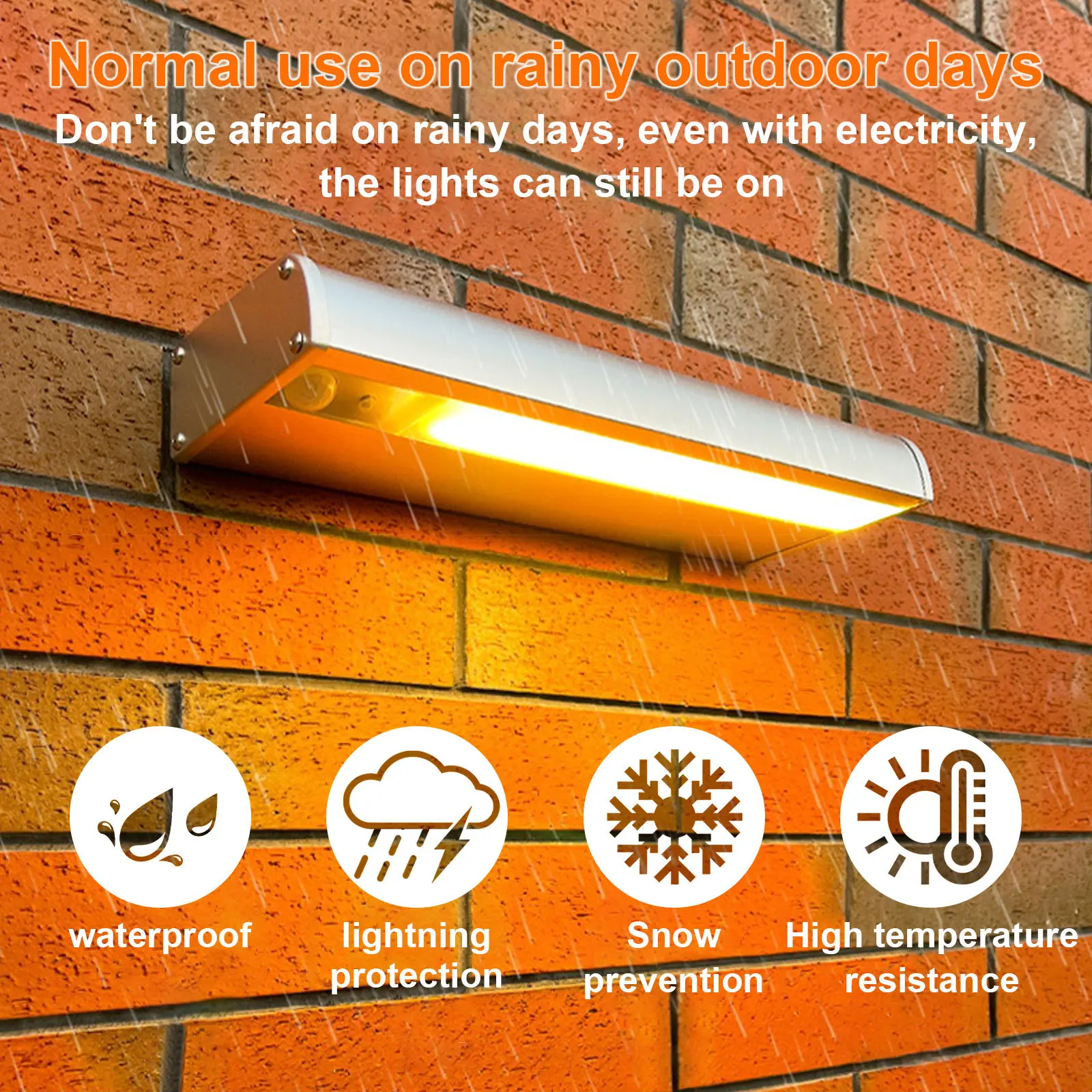 Outdoor Light Solar com Sensor de Movimento Alumínio 900lm 1100lm IP65 Impermeável Signboard LED Wall Light