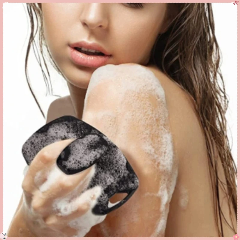 

2PCS New Convenient Household Soft Silicone Cleaning Bath Brush Keratin Brush Manual Body Massage Bath Brush