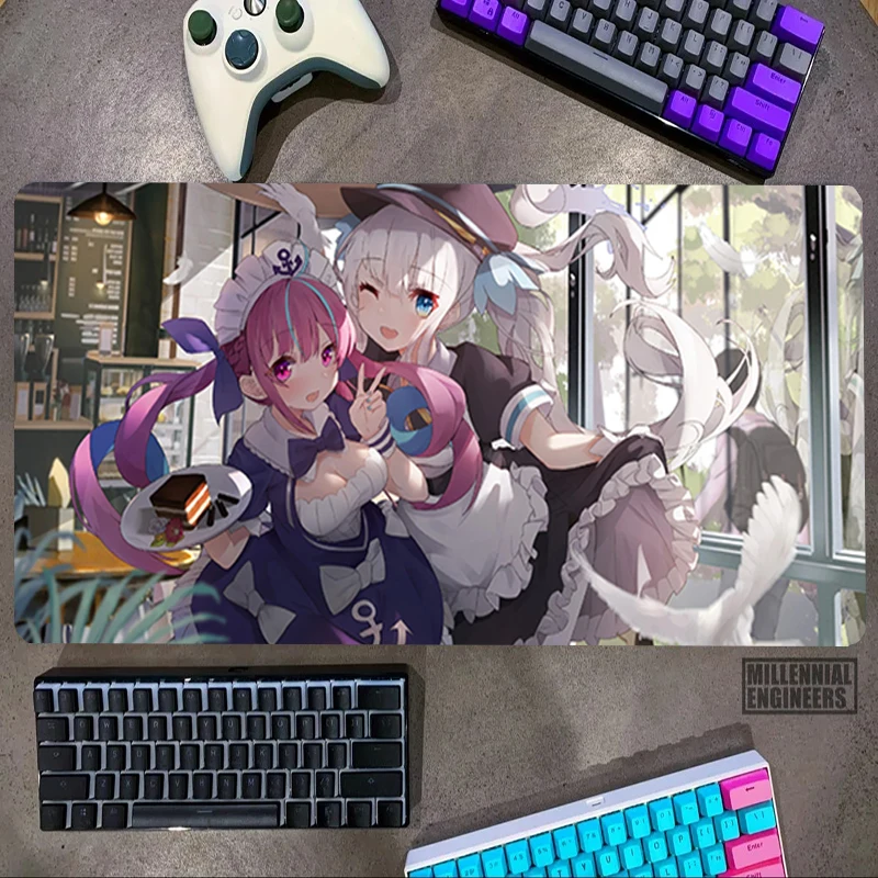 

Virtual Idol Hololive Mouse Pad Keyboard Big Mousepepad Office Accessories Premium Mousepad Gaming Mats Desk Mat Gamer Extended