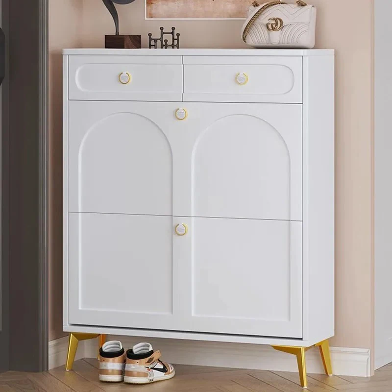/Aesthetic White Shoe Shelf Organization Cupboards Organizer Living Room Shoe Cabinets Accent Creative Gabinete Home Furniture