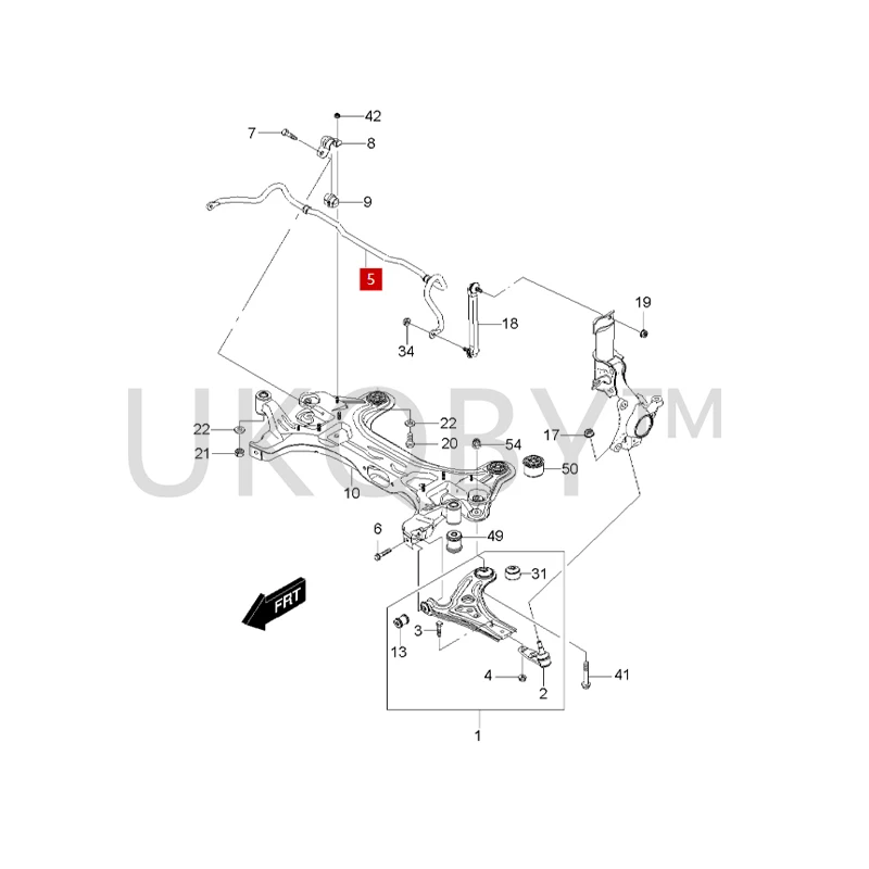 96535091 Suitable for Ch ev ro le t Lecheng Front parallel bar balance stabilizer bar