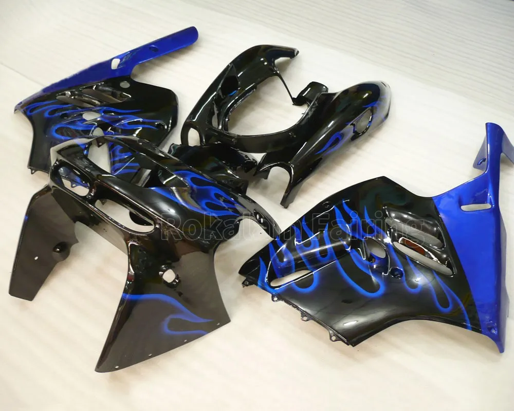 Cheap For Kawasaki 94-97 NINJA ZX-9R 94 95 96 97 ZX9R ZX 9R 9 R 1994 1995 1996 1997 Blue Flame Motorike Fairing Kit
