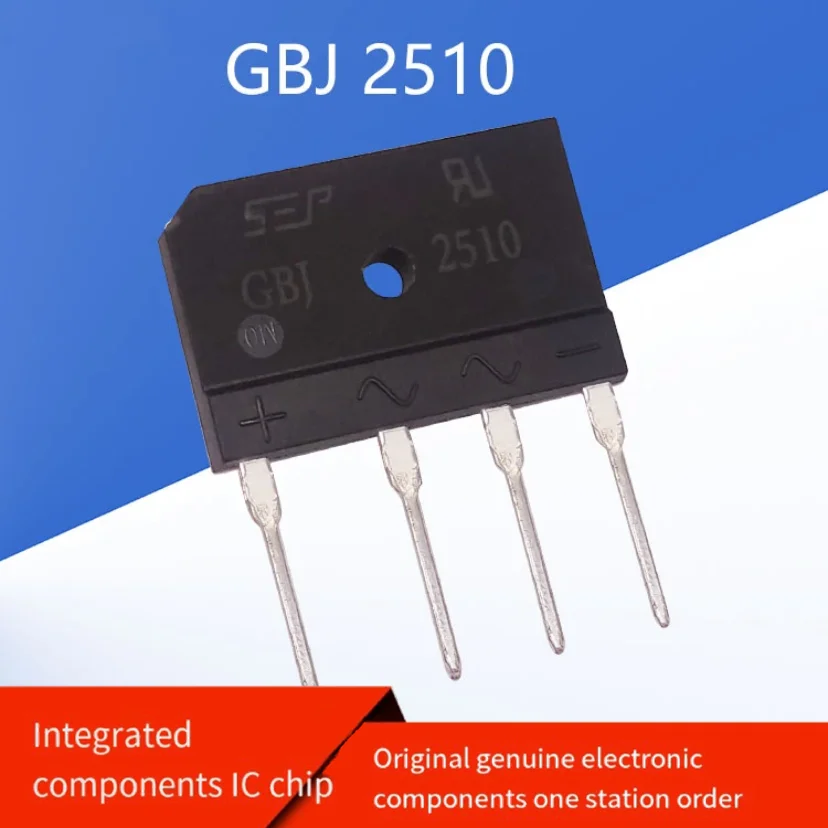 【5PCS】New original GBJ2510 electromagnetic furnace rectifier bridge 25A/1000V KBJ2510