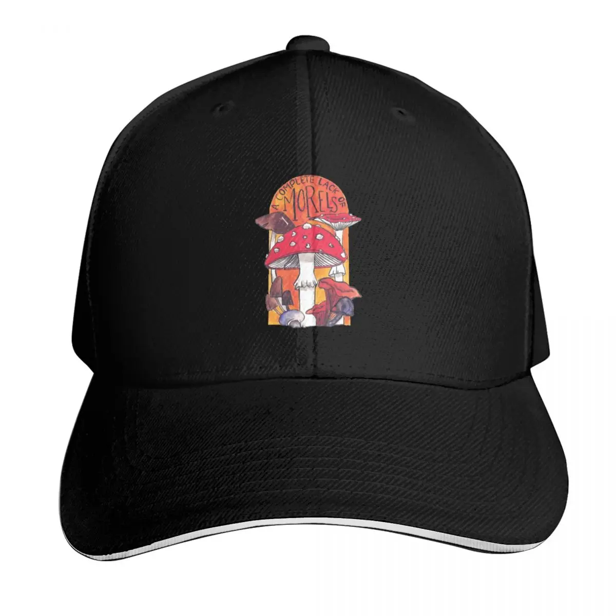 A Complete Lack of Morels Baseball Cap Strapback Dad Hat Six Panel Structured Crown Sun Protection UPF 50+