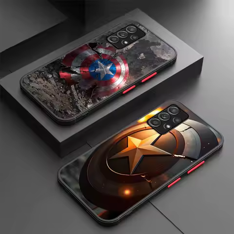 Marvel Captain America Phone Case for Samsung A71 A52s A25 A73 A34 A54 A33 A23 A22 A21s A32 A72 A56 A35 A55 A53 Soft Cover