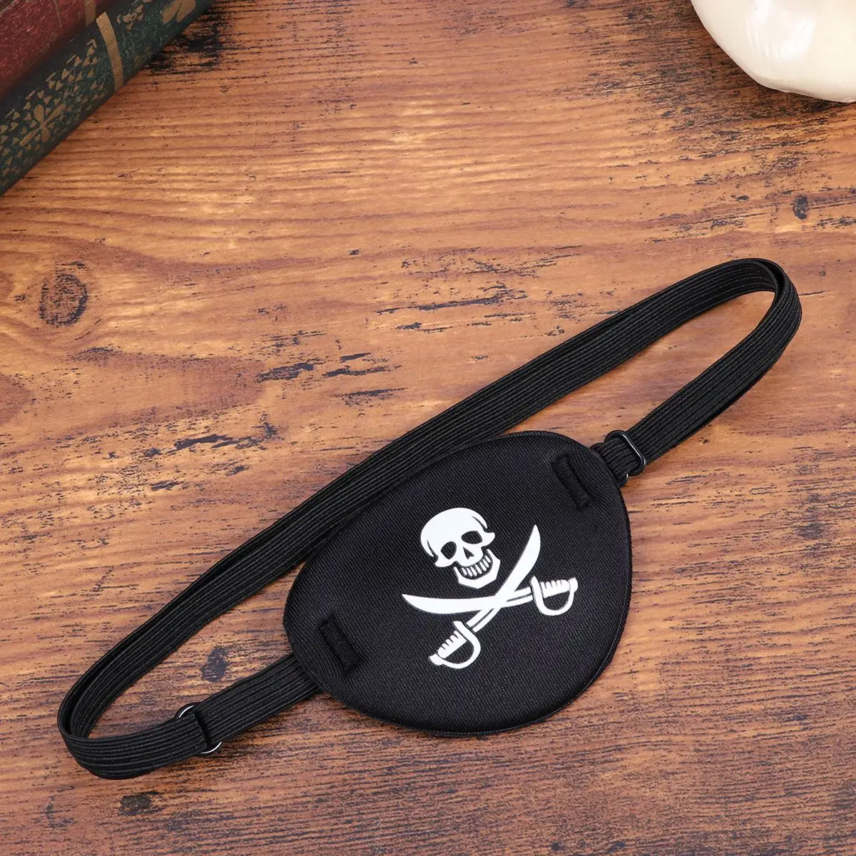 Pirate Eye Patch Unisex Single Eye Mask Adjustable Eye Pad Eyepatch Halloween Party Cosplay Costume Props For Adults Lazy Eye