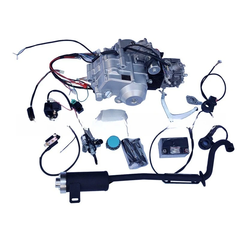 110-125CC tricycle ATV engine, electric start  engine with reverse gear, three in, one empty and one down