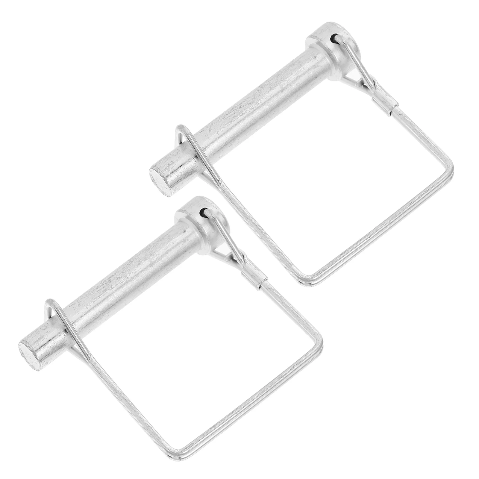 

2pcs Square Lock Heavy Duty Hitch Pin Spring Loaded Latch Pin For Trailer Coupler Locking Shaft Receiver Clip