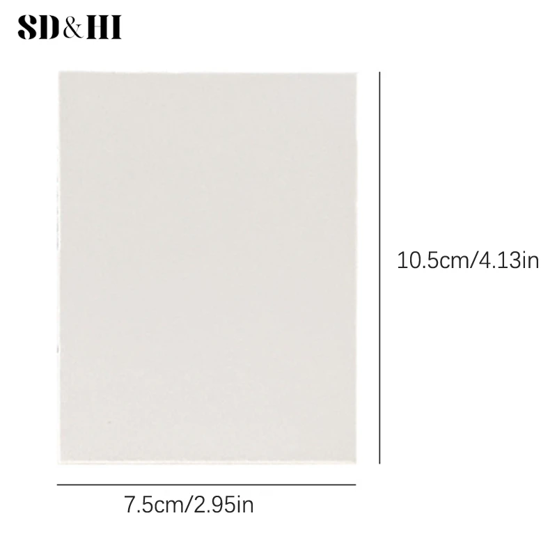 10pcs Small Card Protective Cardboard White Thicked Paper Jam Kraft Paper DIY Handmake Card Making Craft Paper Double Sided