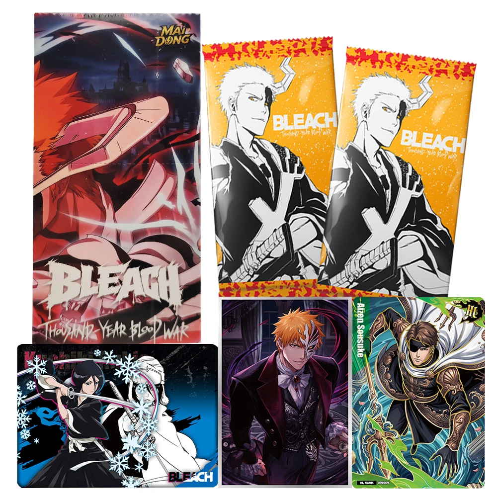 Bleach Collection Cards for Male Female Anime Surprise Popular IP Character Exquisite Trendy Co Branded Cards Toys Hobbies Gifts