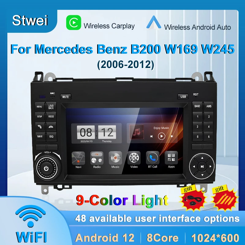 Android Car Radio Player For Mercedes Benz B200 W245 W169 W639 Autoradio Multimedia Video GPS Navigation Auto Carplay BT WiFi