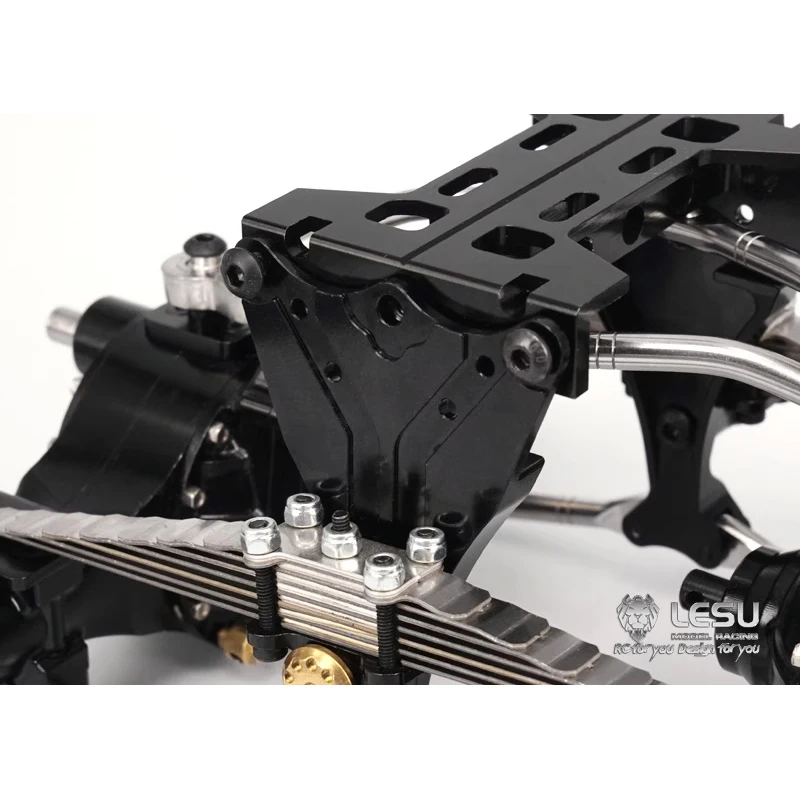 LESU 1/14 Truck Rear Suspension Assembly 9mm Raised X-8015 For Tamiya Draghead Mud Head All Metal Fittings Rc Accessories