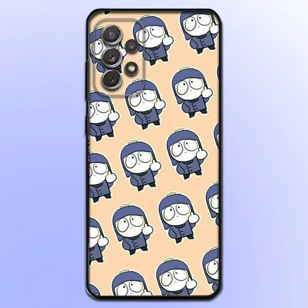 Чехол для телефона с рисунком S-South Park для Samsung S25, S24, S21, S22, S23, S30, Ultra, S20, Plus, Fe, Lite, Note, 10,9,5G, черный чехол