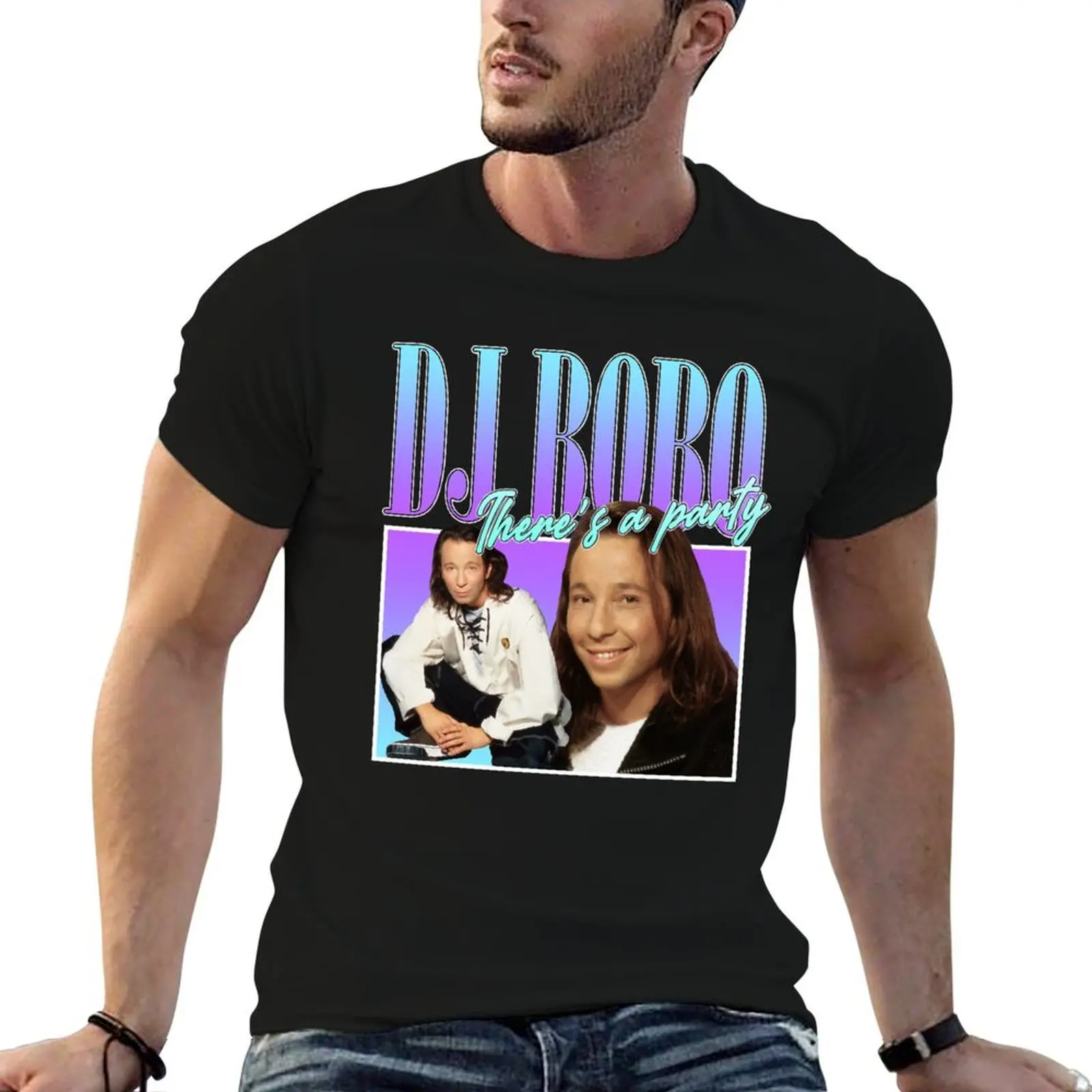 DJ Bobo For Fans T-Shirt t shirts for man graphic funny cotton t shirt pack t shirts cotton 100% T-shirt