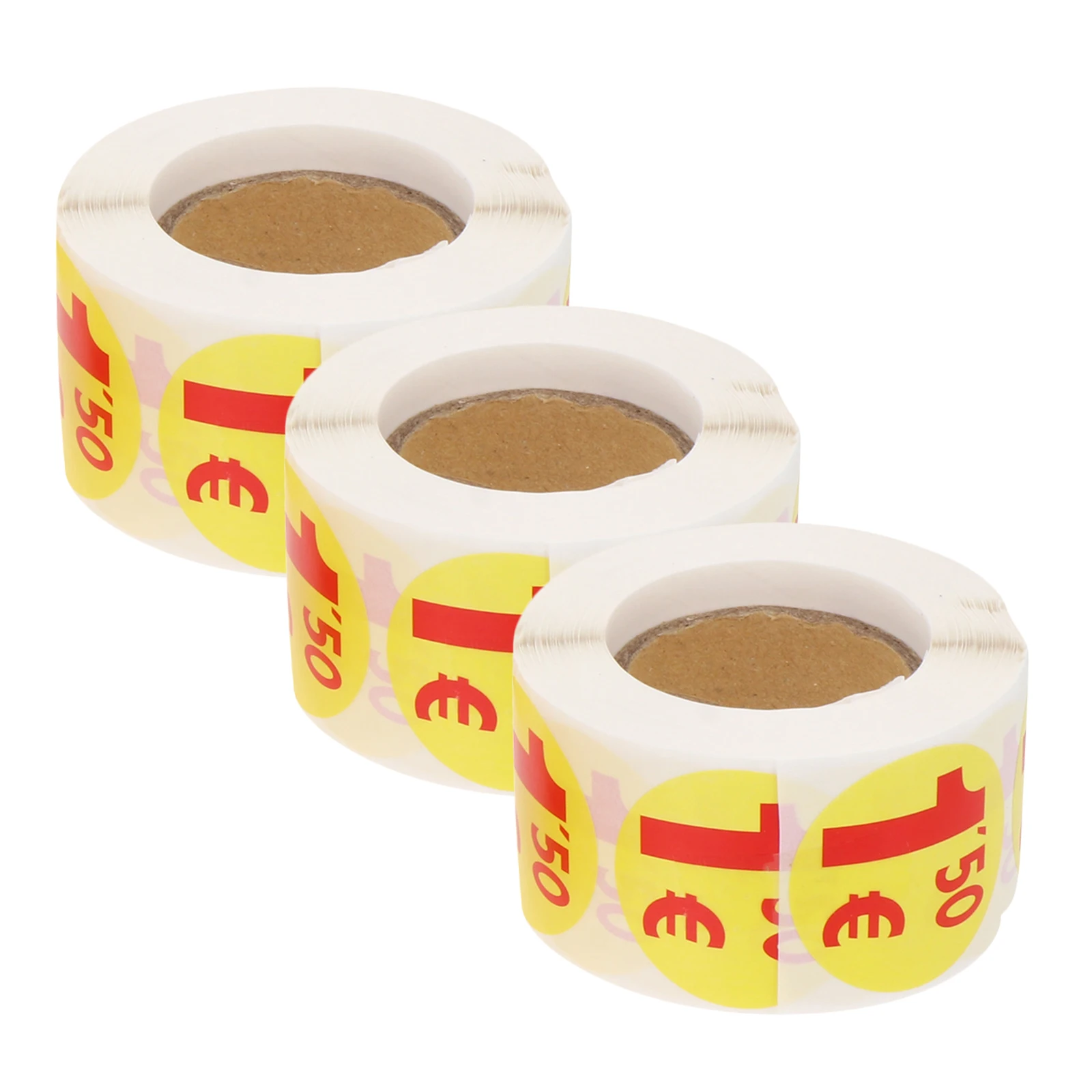 

1500 шт., наклейки с ценовой этикеткой, 1,25 евро, самоклеящиеся наклейки для супермаркета, гаража, распродажа, розничные ценники для малого бизнеса