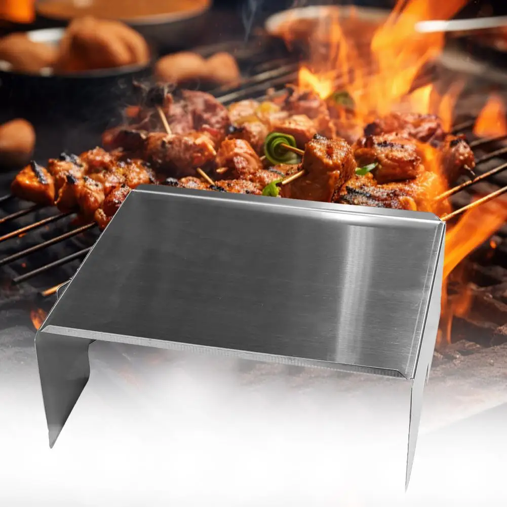 

Flame Stabilizer for Wood Pellet Grill Stainless Steel Heat Baffle for Pit Boss Pellet Grill Flame Broiler Tamer for Cooking