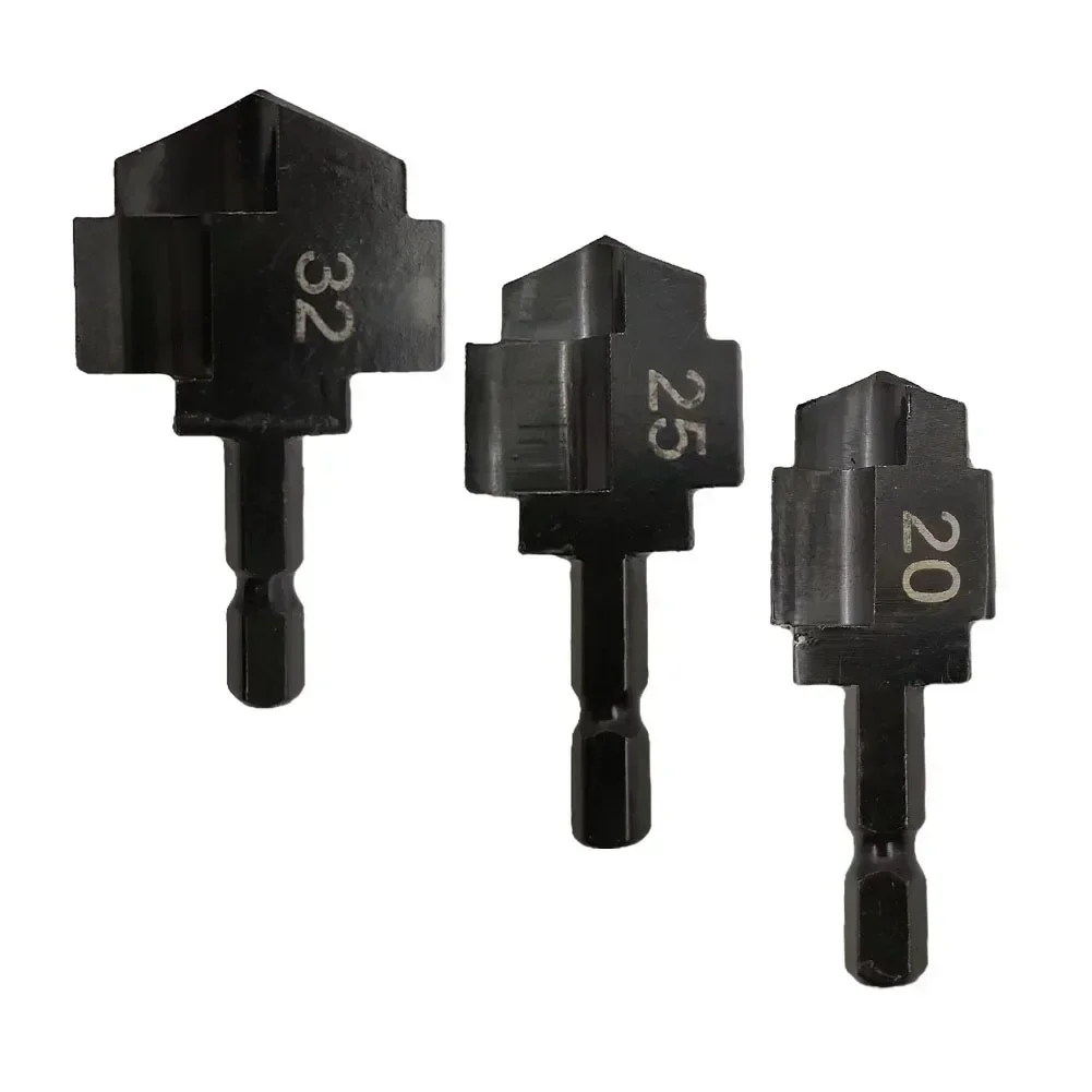 1pc PPR Lifting Stepped Drill Bit Hexagon-Shank Water Pipe Connection Tool 20/25/32 For Plumber Water Pipe Puncher Drill Bit