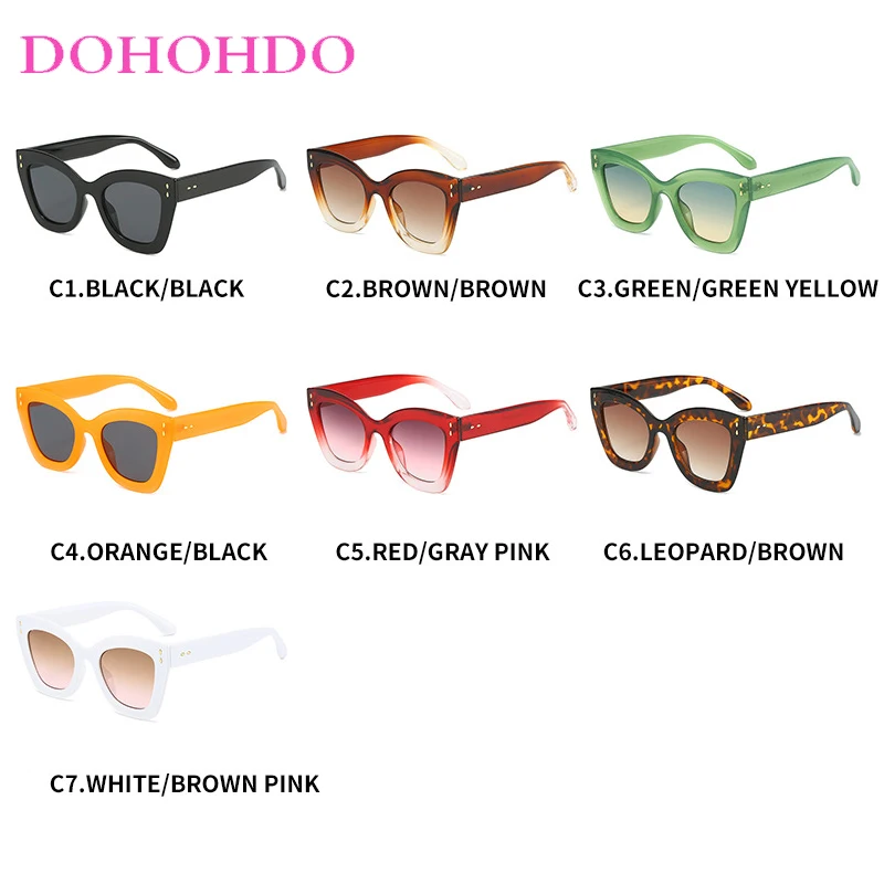 خمر عين القط النظارات الشمسية للنساء الرجال الموضة الفاخرة العلامة التجارية تصميم تتجه ظلال للجنسين في الهواء الطلق القيادة نظارات شمسية UV400 #6