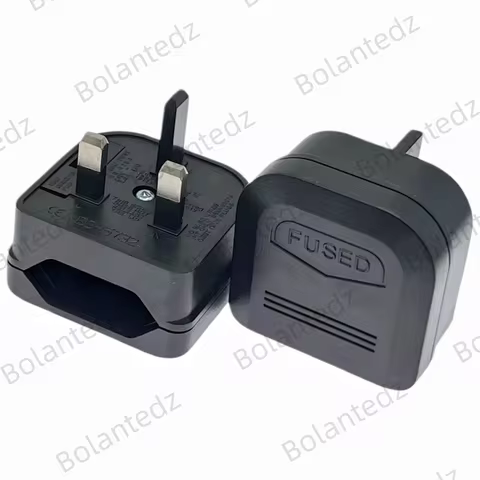 1PCS European Euro Eu 2 Pin To Uk 3 Pin Power Socket Travel Plug Adapter Converter Power Adapter Charger Power Socket Outlet