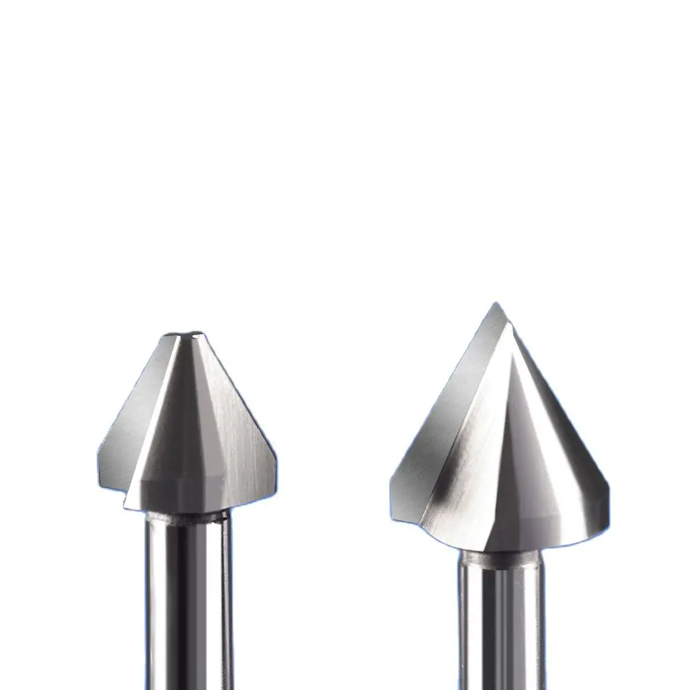 Weitol one flute router bit 60 degree 3 flutes chamfer bits HSS cutting tools for stainless steel milling cutter