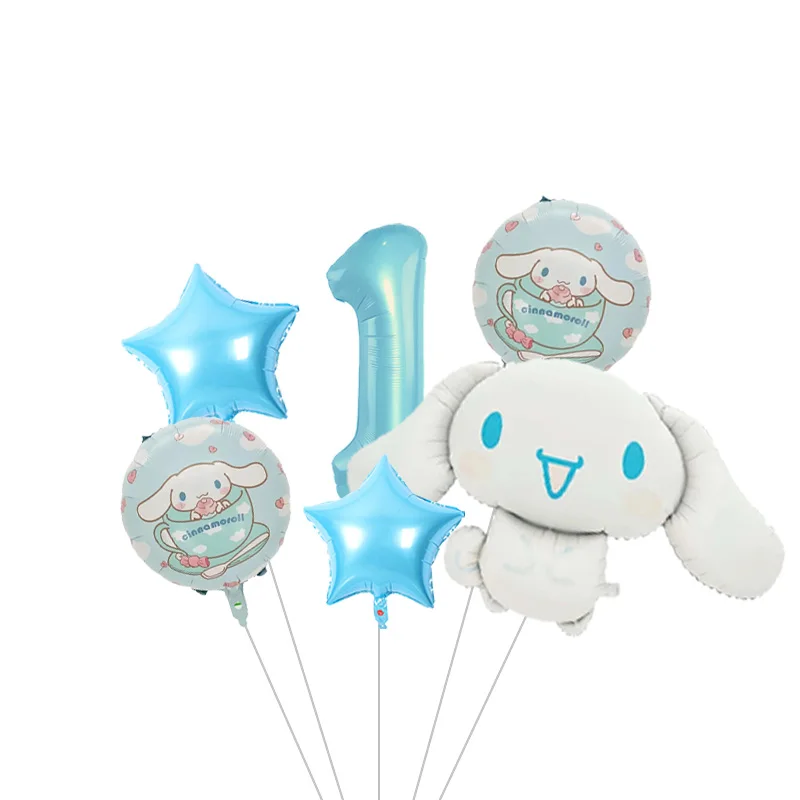Cinnamoroll Großer Cartoon-Folienballon, Niedlicher Welpen-Ballon für Partydekoration, Geburtstagsfeier-Dekoration – Detail 19