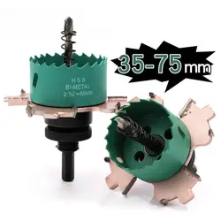Practical Hole Saw Cutter Drill Bit Hole Cutter for w/ High Precision Cutting Teeth Gypsum Board Downlight Hole Drilling