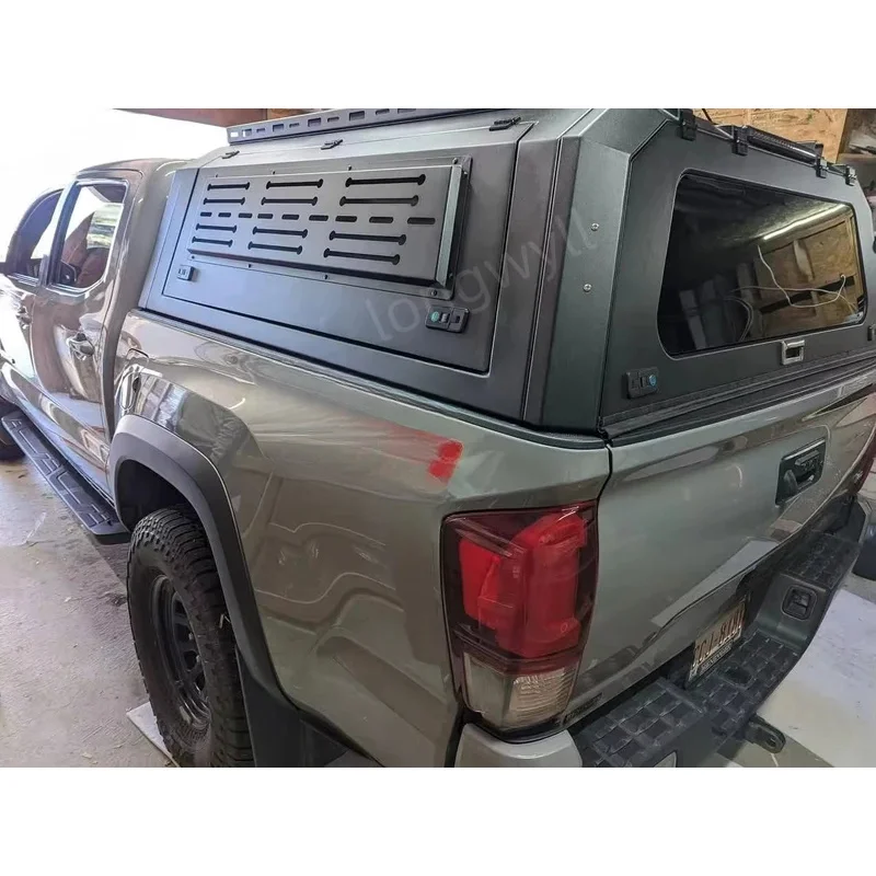 

Top quality Tailored Size Truck Bed Topper for tacoma 5ft Camping Cap Steel Canopy Waterproof Bed Top Cover American Trucks