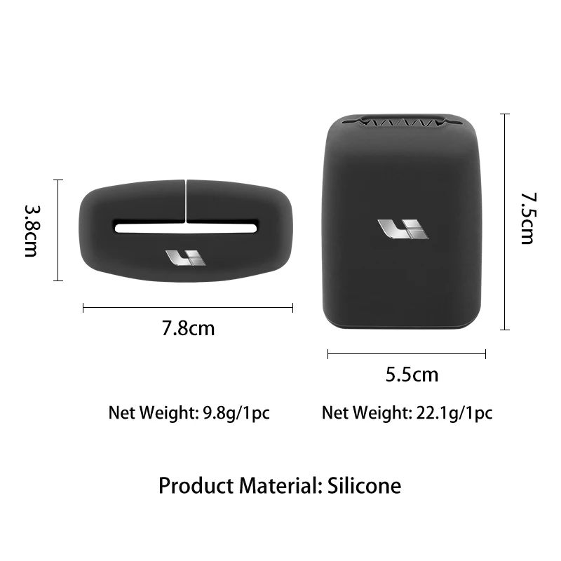 Universal Car Silicone Seat Belt Silicone Buckle Cover Protector For Leading Ideal Lixiang Li L7 L8 L9 ONE 2022 2023