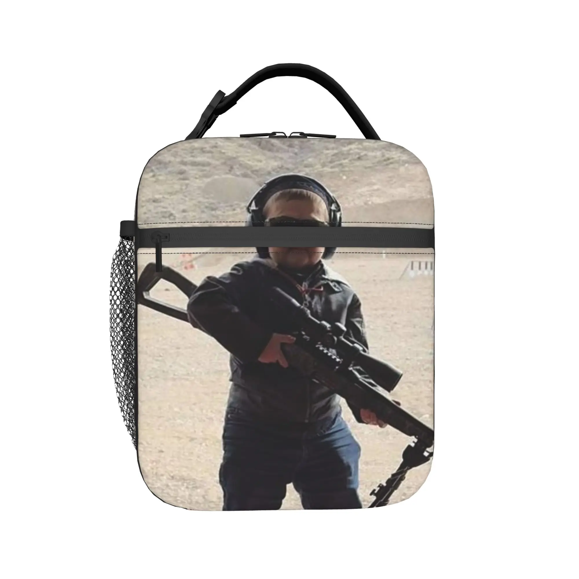 Hasbulla Hasbullah Insulated Lunch Bags for Men Women  Food Container Portable Thermal Cooler Lunch Box For School Office