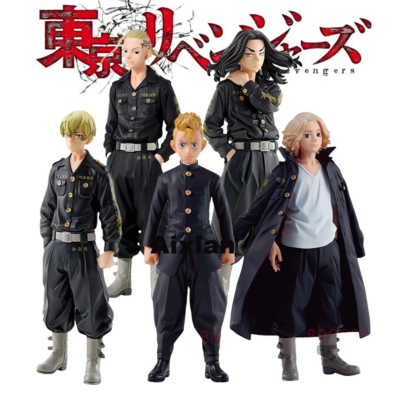 Figura de acción de PVC de Los Vengadores de Tokio, muñeco MODELO DE Hanagaki Takemichi Mikey Draken Matsuno Chifuyu Baji Keisuke, 5 piezas/1 piezas