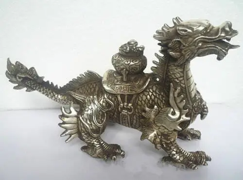 

Collectibles White Copper Flying Dragon Statue