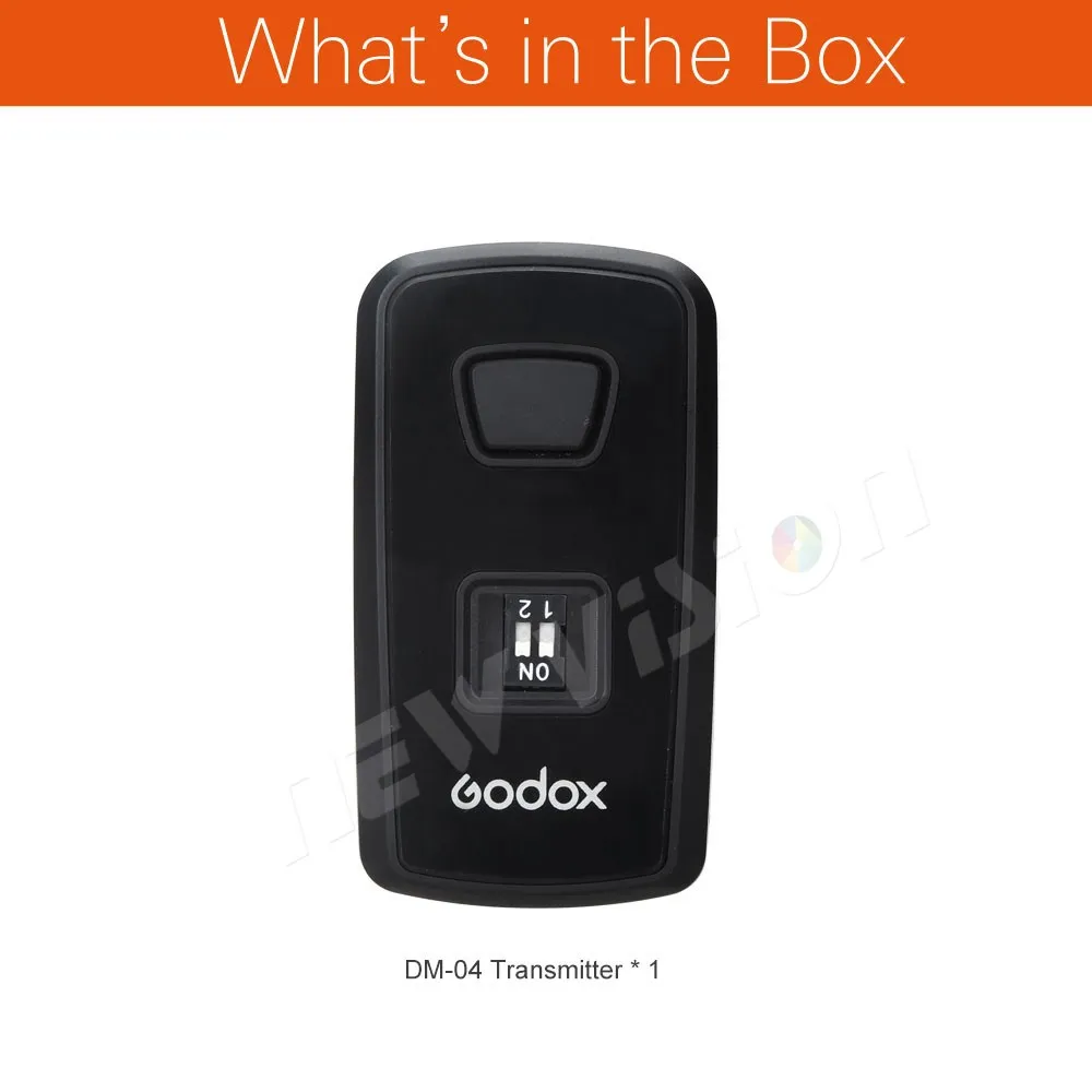 Godox DM-04 Wireless Studio Flash Transmitter for Canon, Nikon, Pentax, Olympus, 4 Channel, AC Power  (Transmitter Olny)