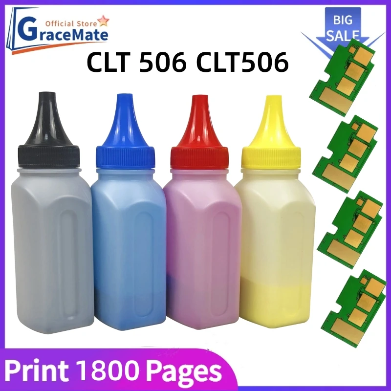 4X CLT506 Toner Powder Chip for Samsung CLP-680 680DW 680DN CLX-6260FR 6260FD 6260FW 6260ND 6260NR CLT-K506L C506L M506L Y506L