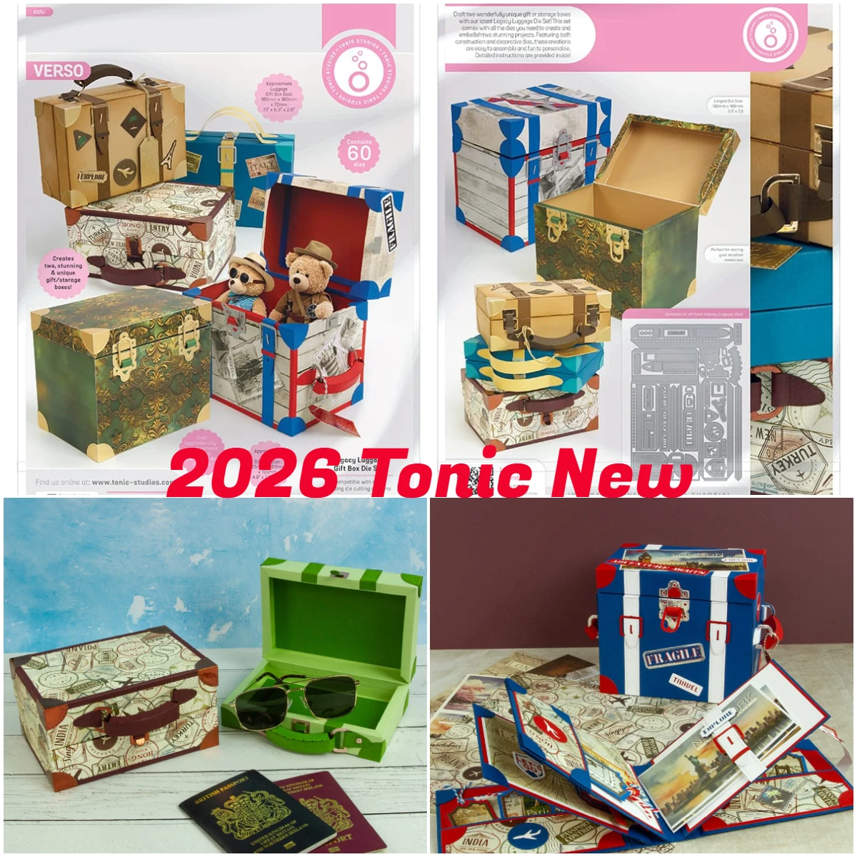 Legacy Luggage - Showcase Box June Tonic Metal Craft Cutting Dies Diy Scrapbook Paper Diary Decoration Card Handmade Embossing